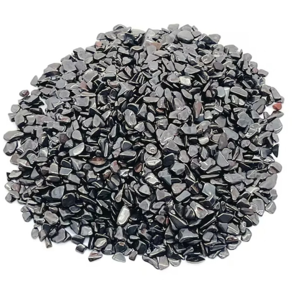 Natural Hematite Crystal Chips Hematite Stone Chips Polished Healing Stones For Decor Crafts 5