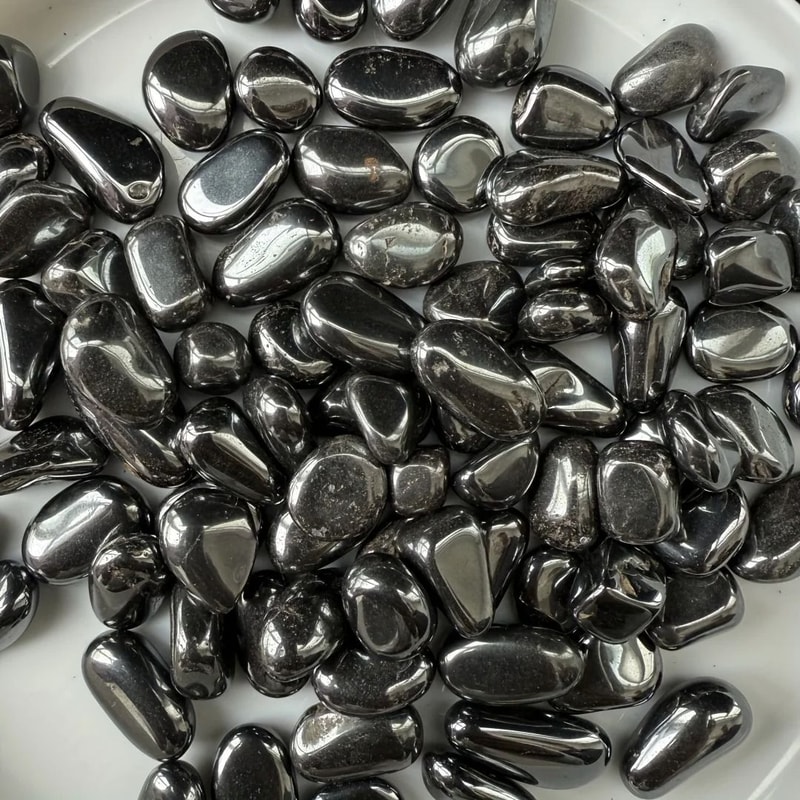 Natural Hematite Crystal Chips Hematite Stone Chips Polished Healing Stones For Decor Crafts 6