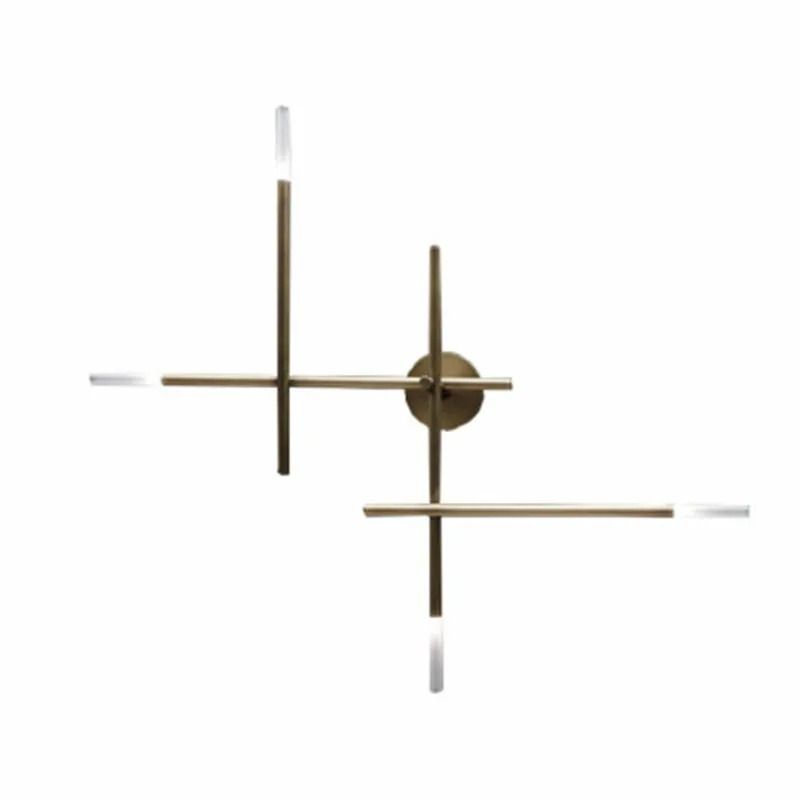 Nordic Cross Line LED Wall Lamp Modern Minimalist Art Sconce 5