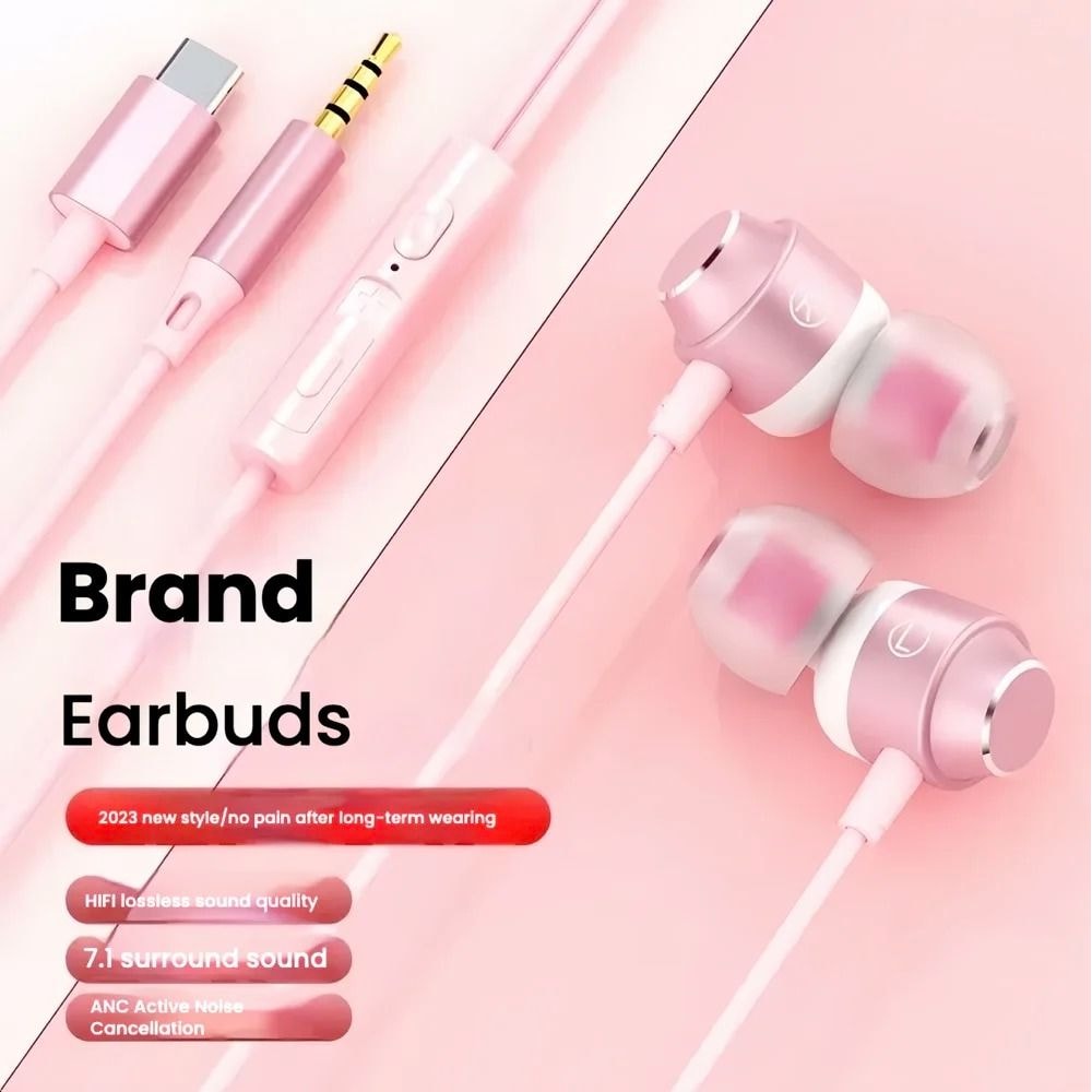 Universal HiFi TypeC Wired Earbuds With Digital Chip And 12M Cable For IOS And Android 3