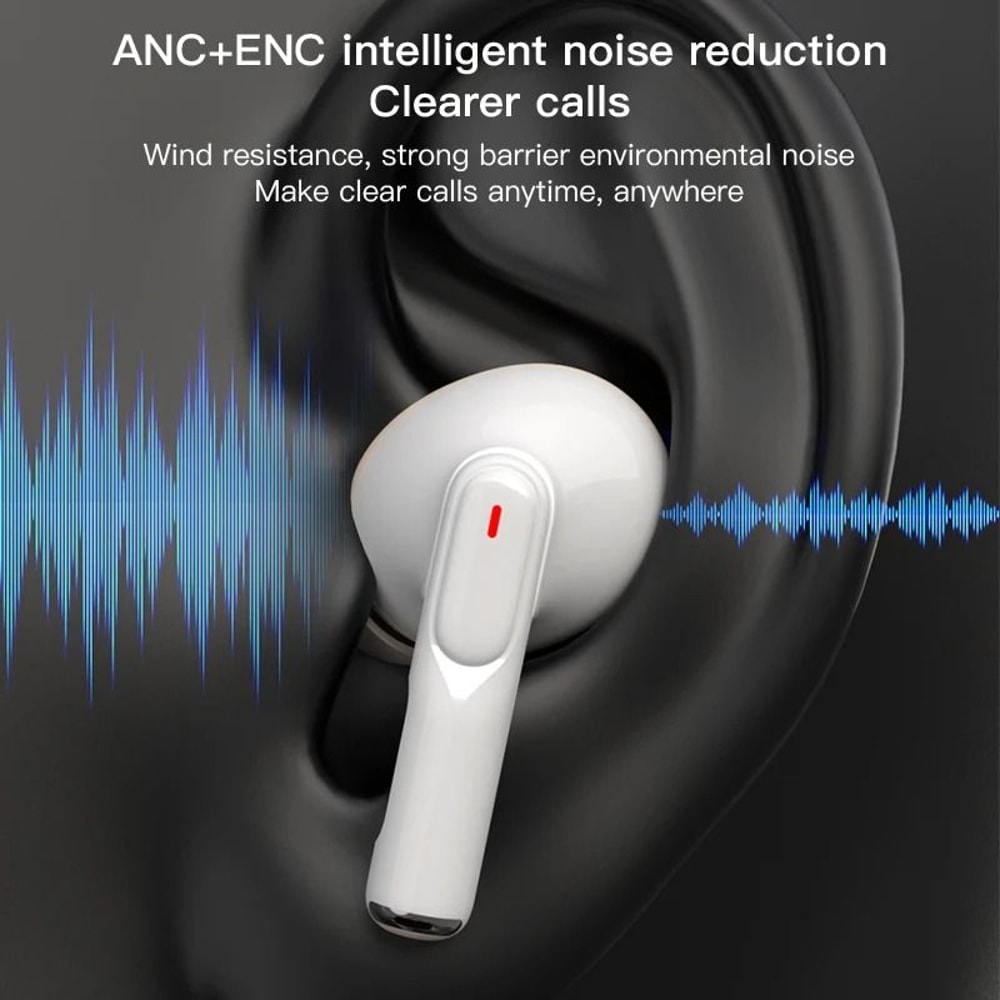 A9Plus Smart Touch Screen TWS Earbuds With Bluetooth 54 ANC ENC And LED Display Case 5