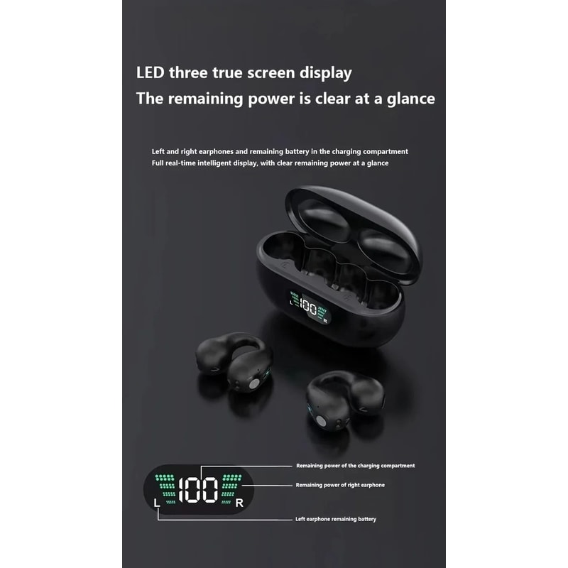 S22 X22 ClipOn Wireless Earbuds With ANC And Digital Display 4