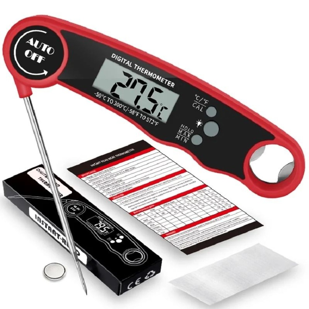 Digital Instant Read Meat Thermometer With Backlight And Hold Function For BBQ And Kitchen 5