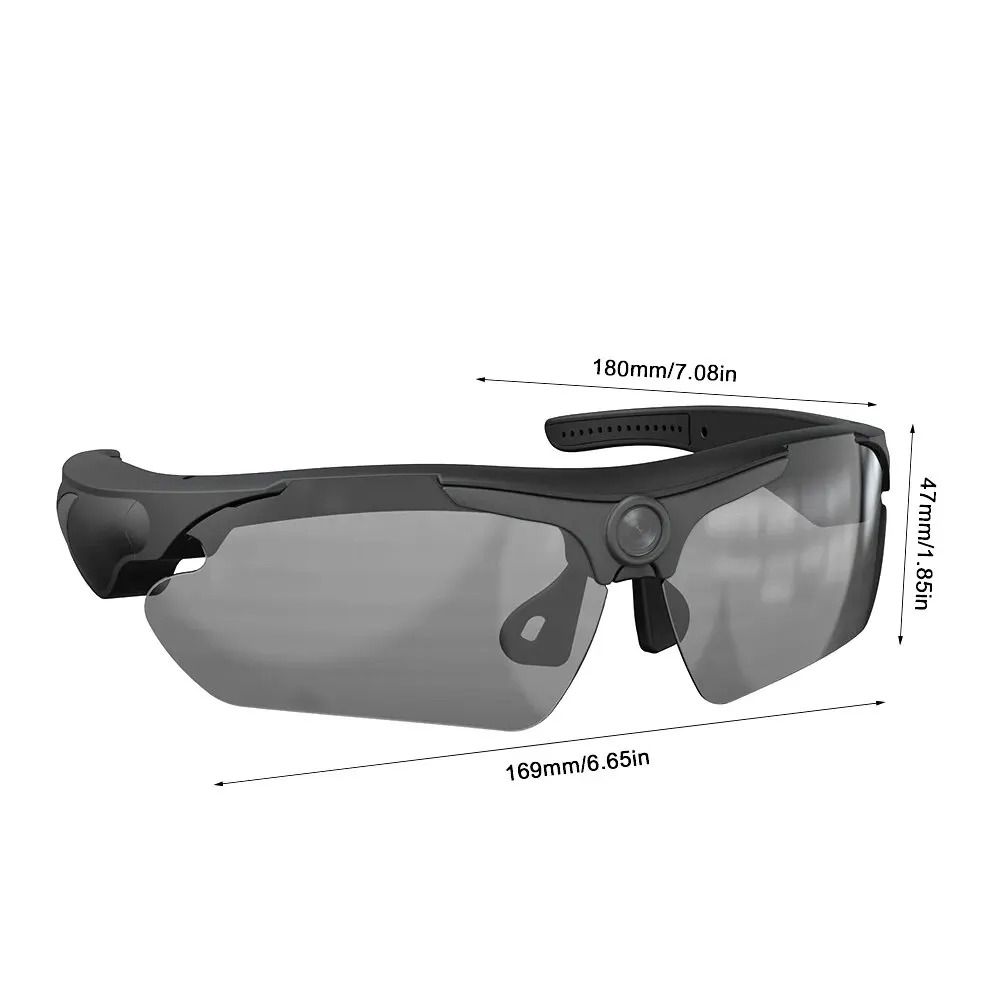 1080P HD Camera Sunglasses With Wide Angle Lens For Outdoor Sports Recording 2
