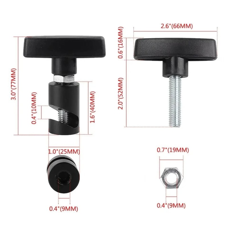 Car Hood Support Rod Clamp AntiSlip Safety Holder For Engine Maintenance 1