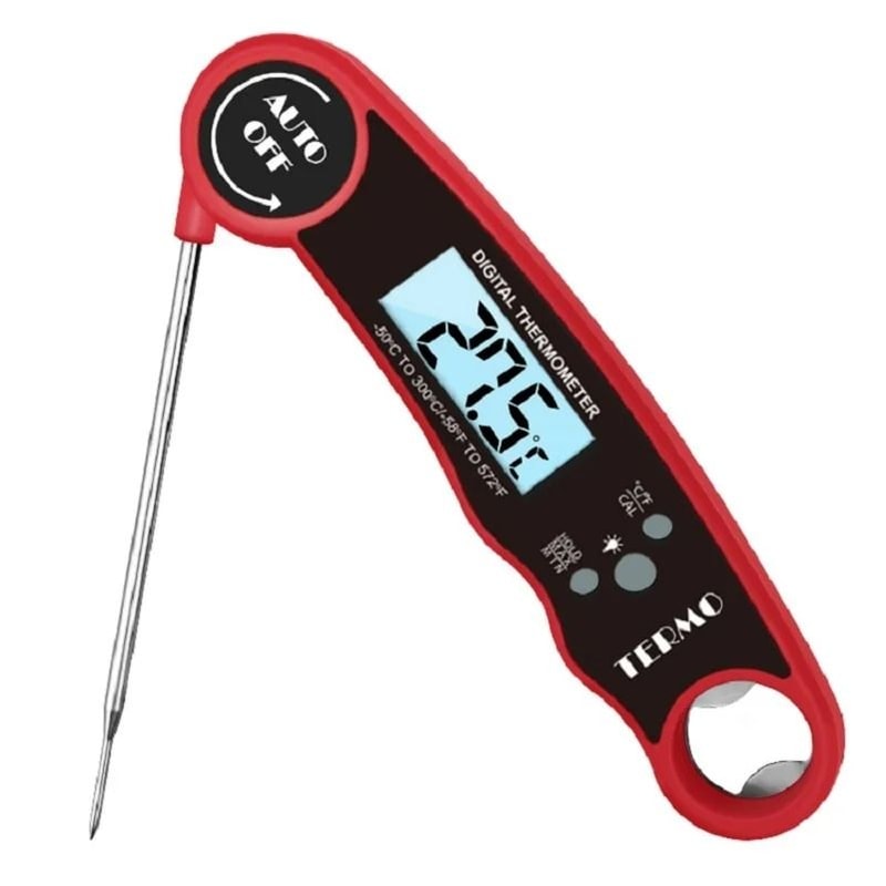 UltraFast Instant Read Digital Meat Thermometer With Backlight For BBQ And Kitchen 0