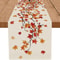 Maple Leaf Burlap Table Runner 7087x1378in Farmhouse Autumn Dining Decor 5