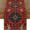 Bohemian Red Persian Stripe Table Runner 72x13in Vintage Wedding Decor 0