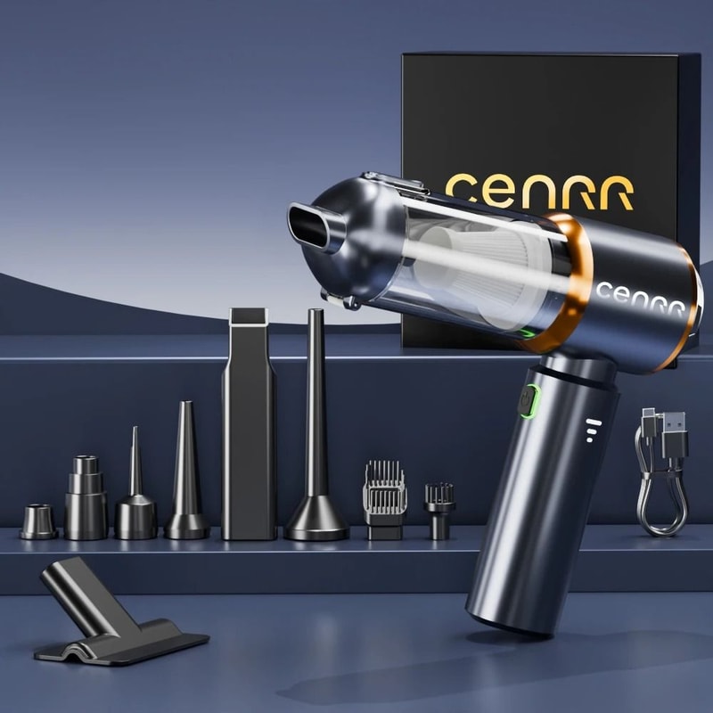 CENRR 2025 High Power Cordless Car Vacuum Portable Mini Blower Cleaner 7