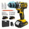 Lithium Cordless Electric Screwdriver Drill Combo Set Portable DIY Home Tool Kit 7