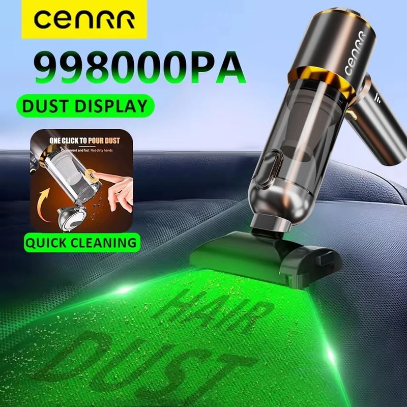 CENRR Powerful Cordless Car Vacuum Mini Portable Handheld Blower Cleaner 0
