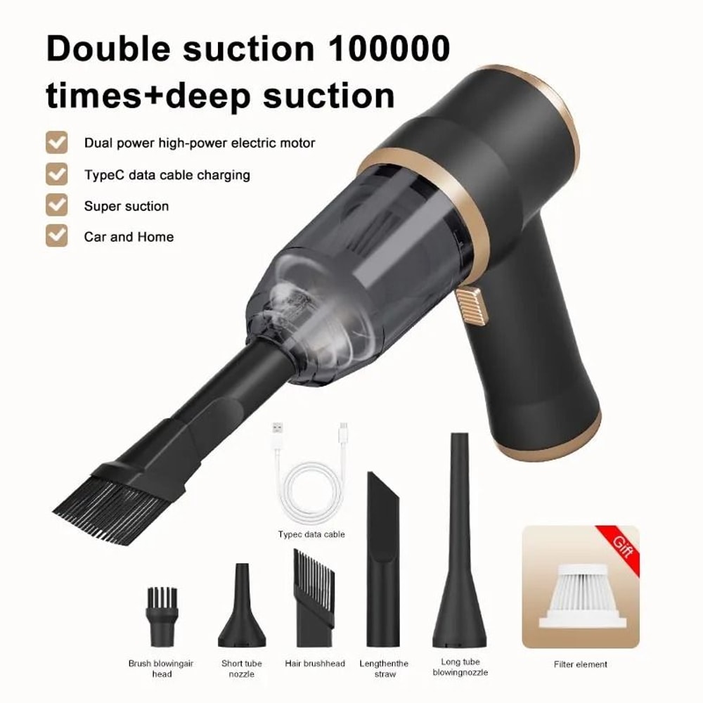 2in1 Car Vacuum Blower Portable Cordless High Power Handheld Cleaning Machine 0