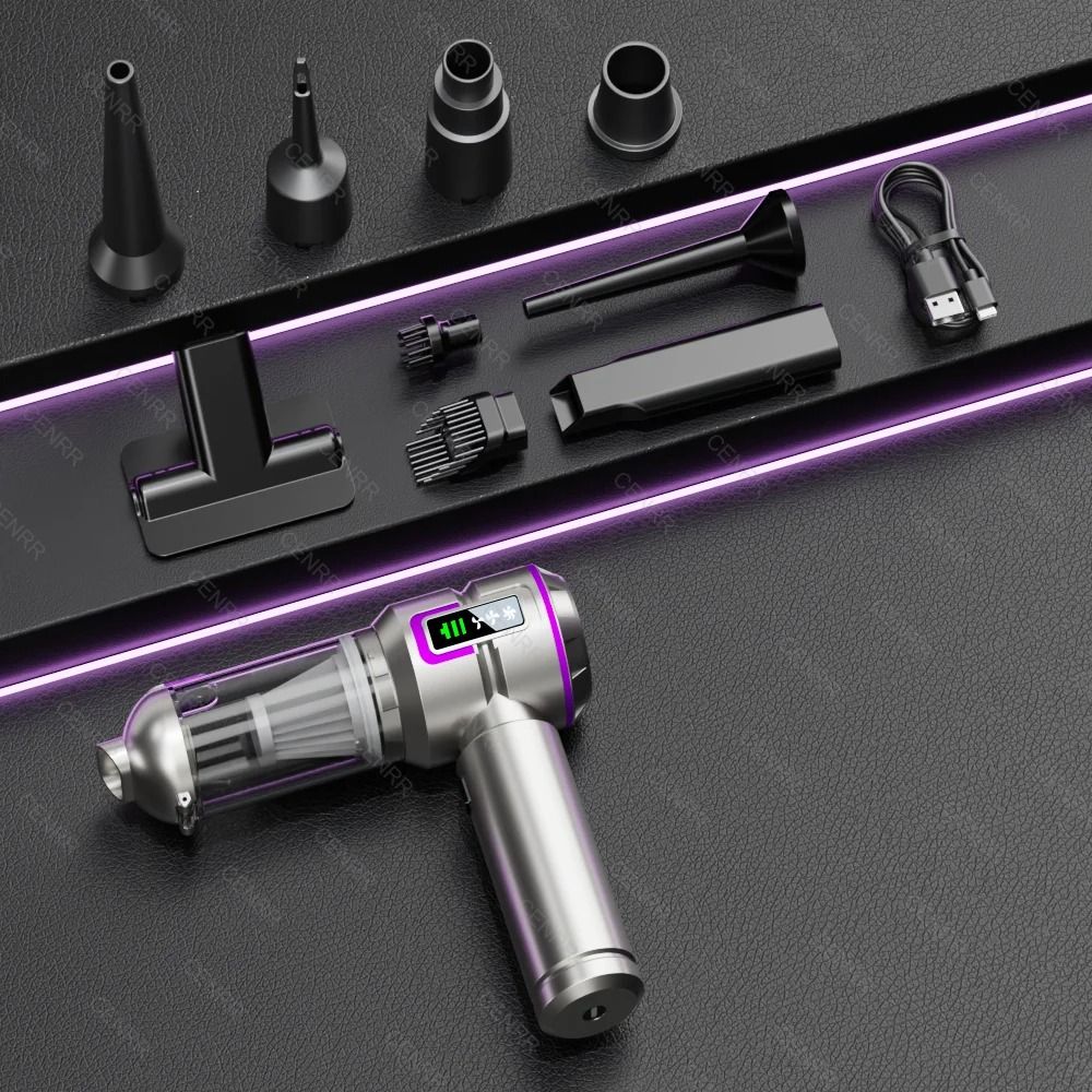 CENRR Cordless High Power Car Vacuum Mini Portable Handheld Blower Cleaner 7