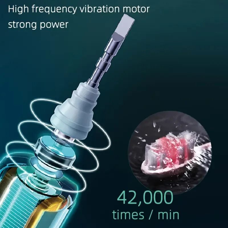 Rechargeable Rotary Electric Toothbrush With Timer And 10 Brush Heads 4
