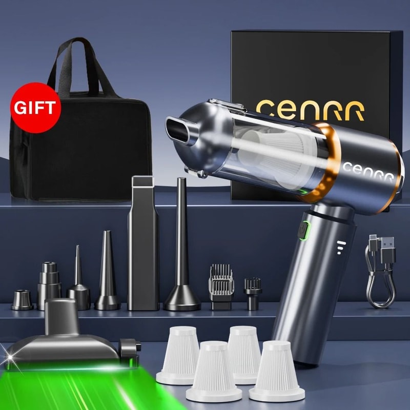 CENRR 2025 Mini Cordless Car Vacuum High Power Portable Handheld Blower Cleaner 14