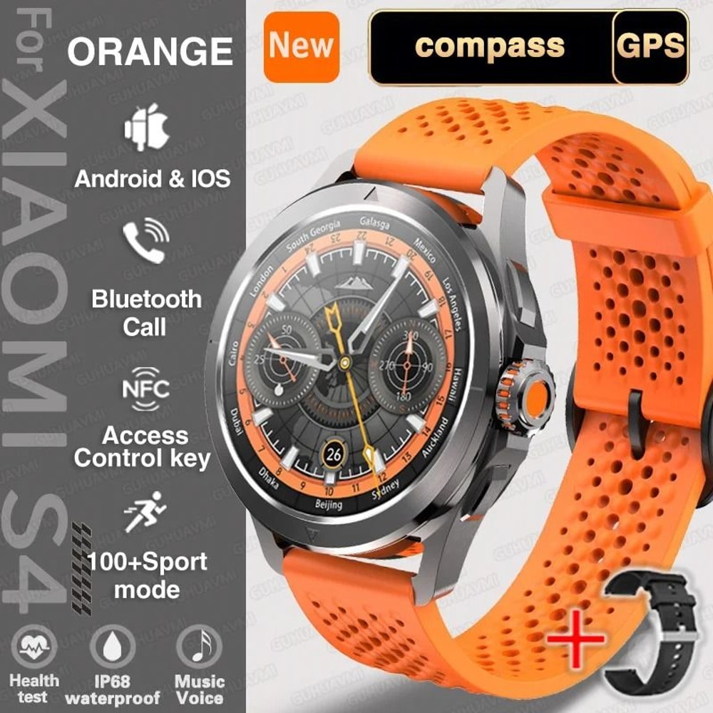 S4 Ultra AMOLED Smart Watch With GPS NFC Compass And Bluetooth Call 9