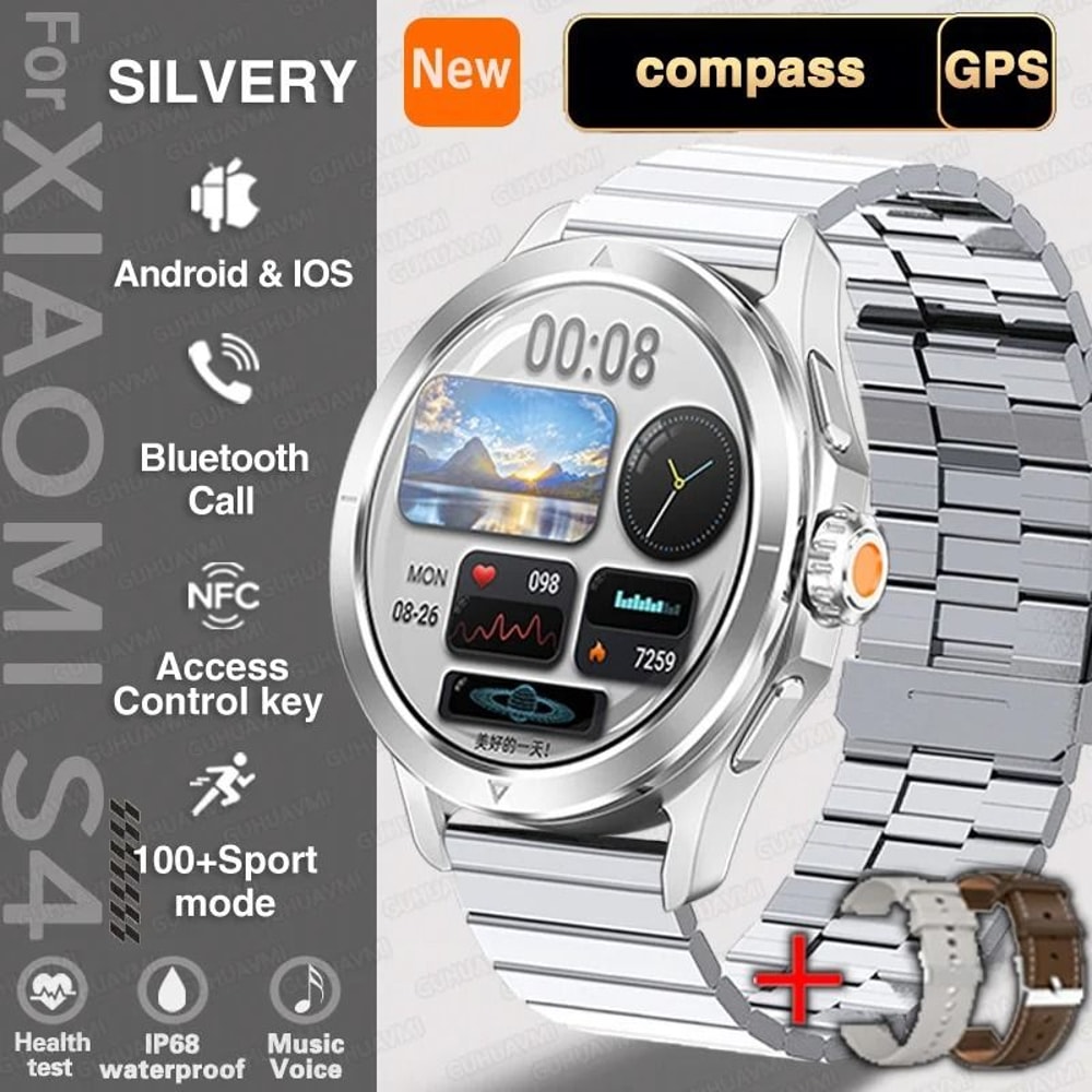 S4 Ultra AMOLED Smart Watch With GPS NFC Compass And Bluetooth Call 13