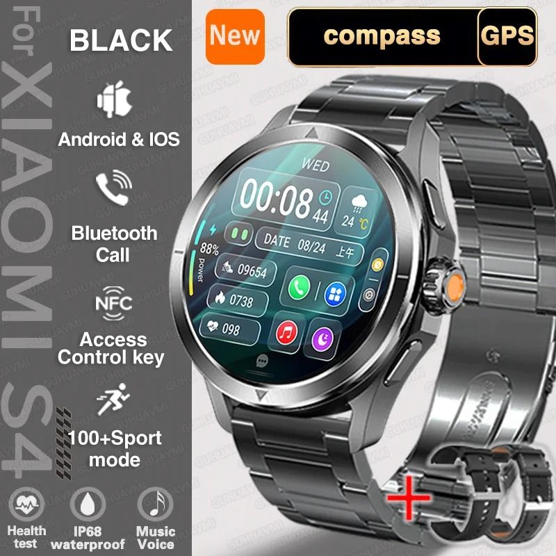 S4 Ultra AMOLED Smart Watch With GPS NFC Compass And Bluetooth Call 14