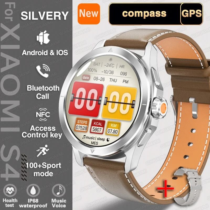 S4 Ultra AMOLED Smart Watch With GPS NFC Compass And Bluetooth Call 7
