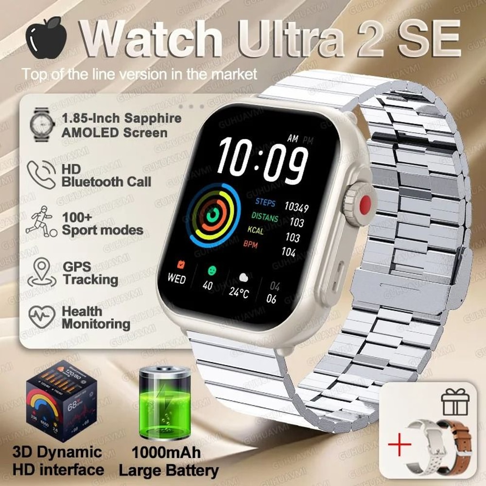 CENRR Ultra AMOLED Smart Watch 1000mAh GPS Bluetooth Call Waterproof Fitness Tracker 23
