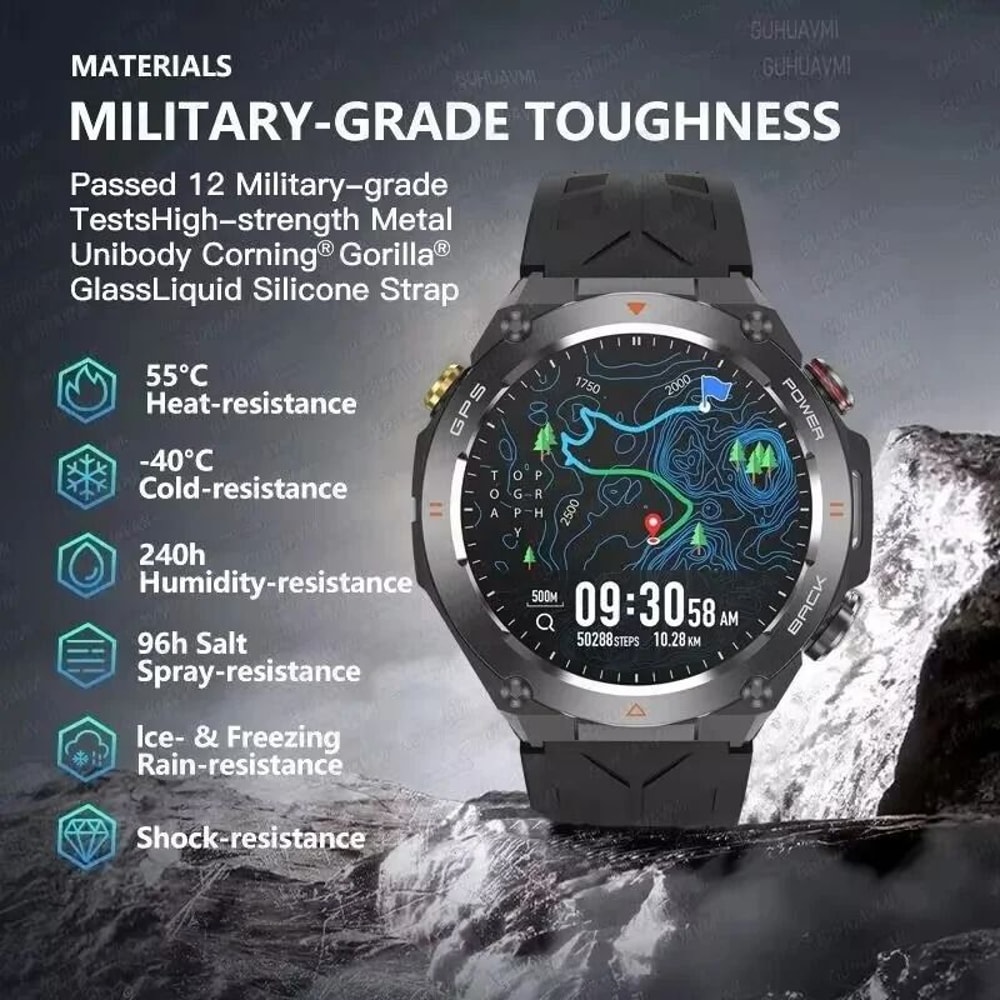 650mAh GPS Sports Smart Watch With Bluetooth Call And Waterproof Fitness Tracking 6