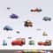 3D Cartoon Cars Wall Stickers Lightning McQueen Kids Room Decor 0