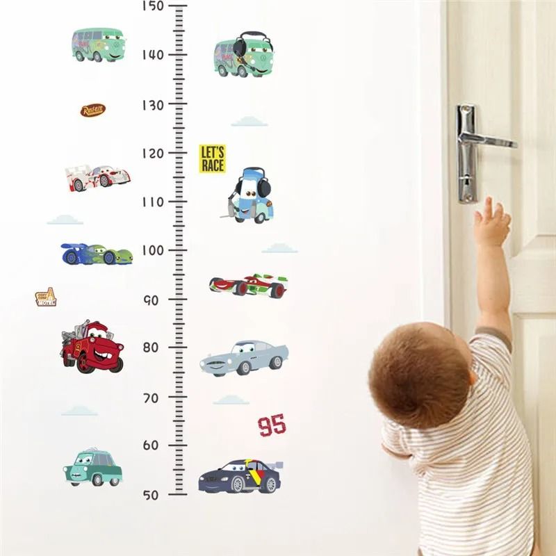 3D Cartoon Cars Wall Stickers Lightning McQueen Kids Room Decor 16