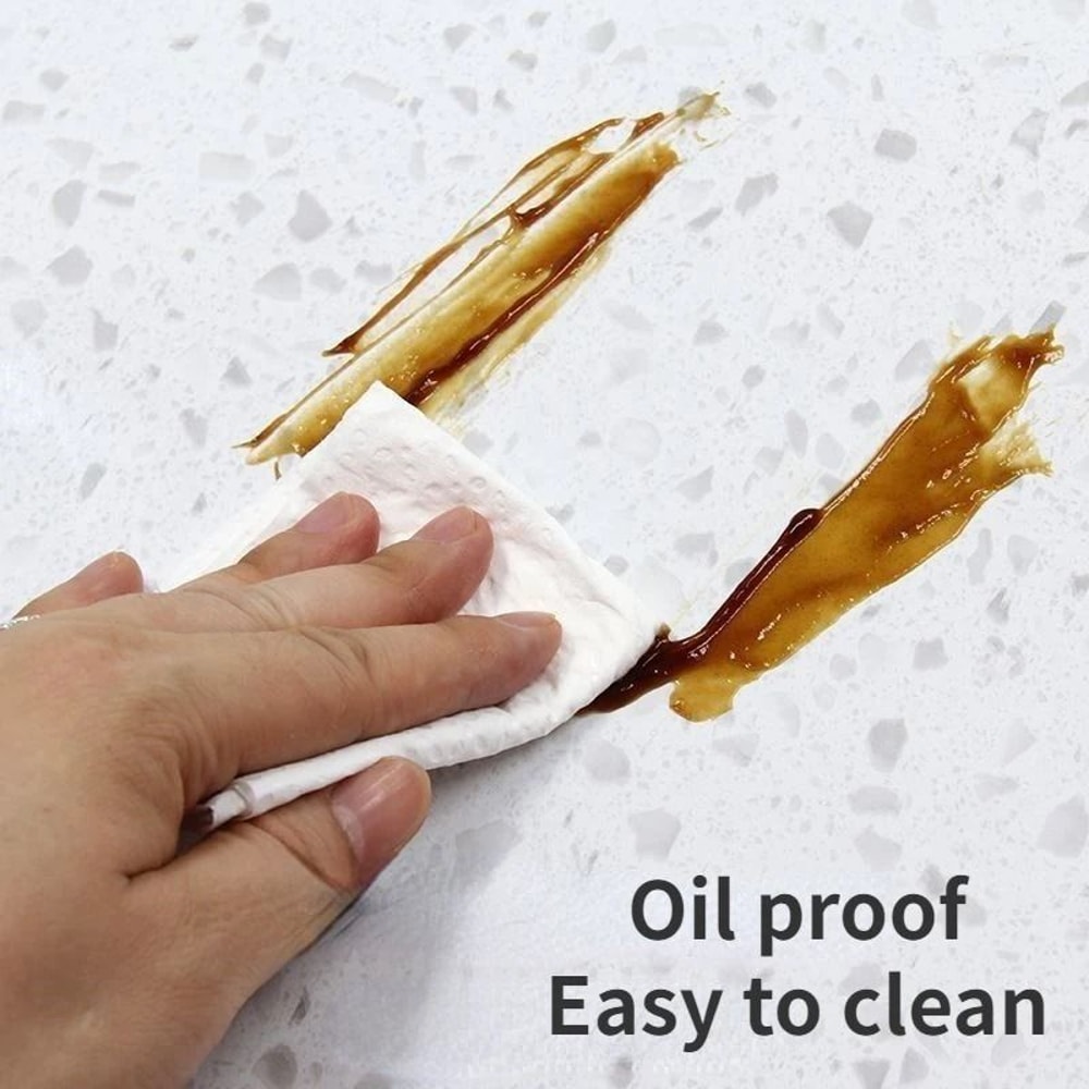 80CM Heat Resistant Kitchen Oil Proof Wall Sticker Waterproof Self Adhesive Backsplash Wallpaper 2