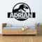 Personalized Jurassic TRex Name Wall Sticker Kids Dinosaur Room Decor 0