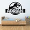 Personalized Jurassic TRex Name Wall Sticker Kids Dinosaur Room Decor 0