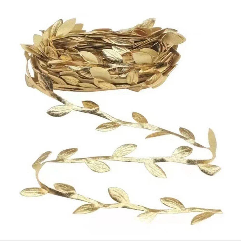 Gold Leaf Vine Garland Artificial Silk Hanging Decor For Wedding And Crafts 3