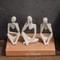 Minimalist Human Contemplation Sculpture Nordic Thinker Resin Figurine Decor 2