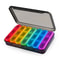 Portable Weekly Pill Organizer Travel Case Compact Monthly Pill Box 7