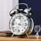 Twin Bell Loud Alarm Clock With Night Light Metal Frame Bedside Desk Clock 0
