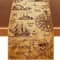 Pirate Treasure Map Linen Table Runner Indiana Adventure Party Decor 0