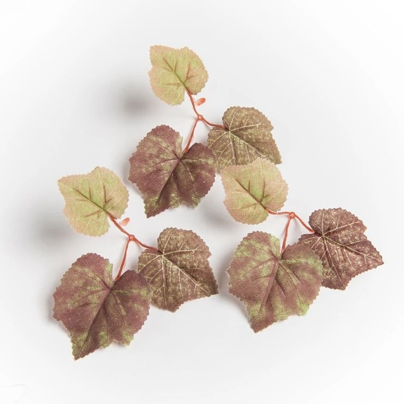 Artificial Grape Leaf Garland Realistic Silk Vine For Wedding And Home Decor 8