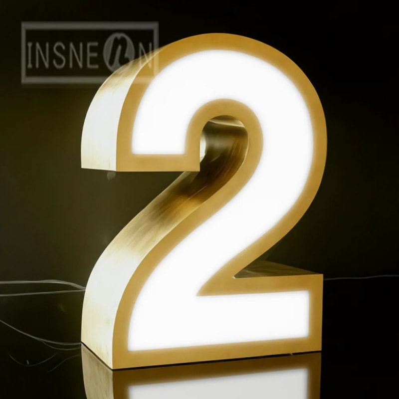 Custom 3D Metal LED Business Sign Waterproof Backlit Storefront Logo Display 9