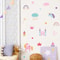 Watercolor Unicorn Rainbow Wall Stickers Kids Room Fairy Decor 3