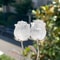 Elegant Rose Quartz Crystal Flower Ornament HandCarved Decorative Gift 21
