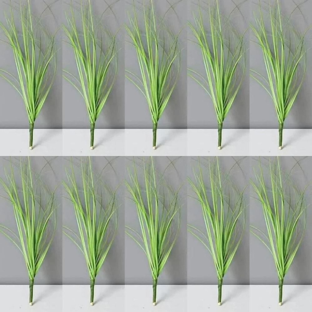 Realistic Artificial Grass Bush Decor Mini Faux Greenery For Home And DIY Landscaping 19