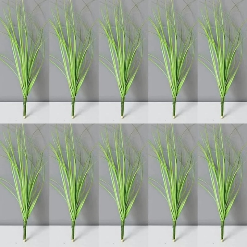 Realistic Artificial Grass Bush Decor Mini Faux Greenery For Home And DIY Landscaping 19