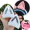 Silicone Cat Ear Headphone Accessories Cute Gaming Headset Decoration Attachment 0