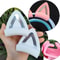 Silicone Cat Ear Headphone Accessories Cute Gaming Headset Decoration Attachment 0