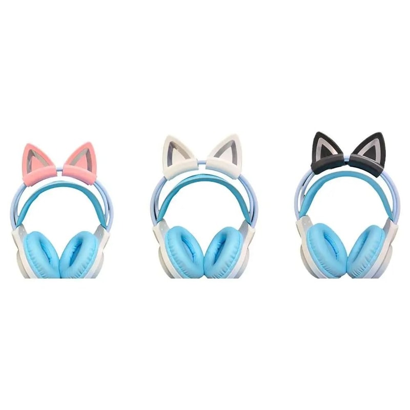 Silicone Cat Ear Headphone Accessories Cute Gaming Headset Decoration Attachment 4