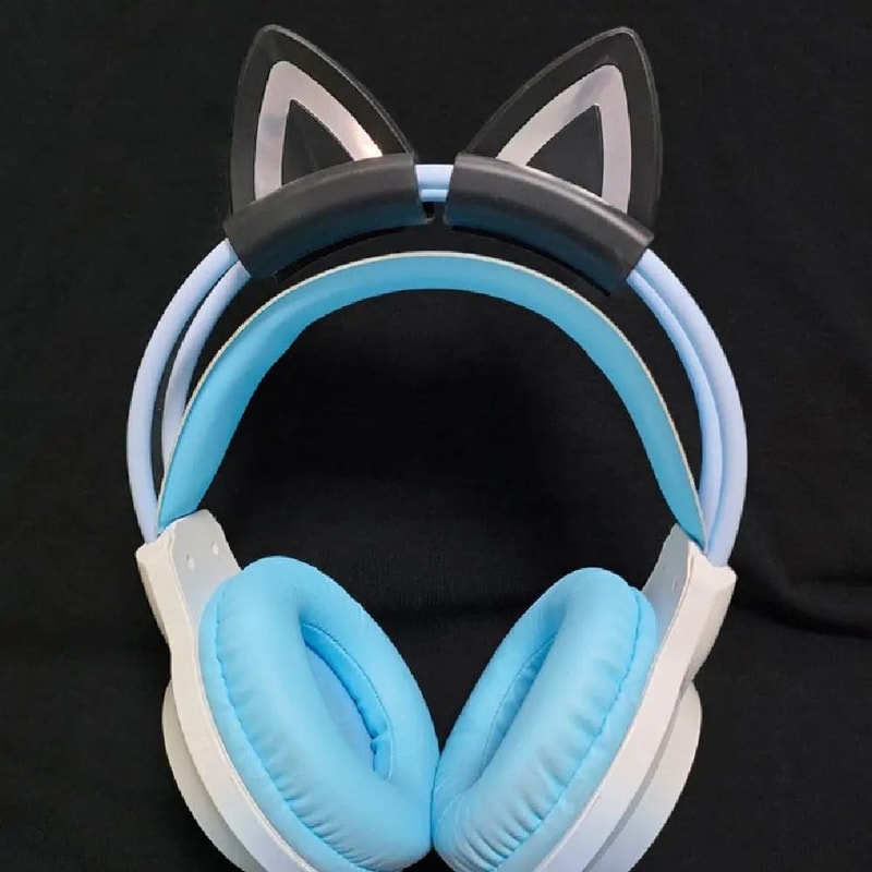 Silicone Cat Ear Headphone Accessories Cute Gaming Headset Decoration Attachment 5