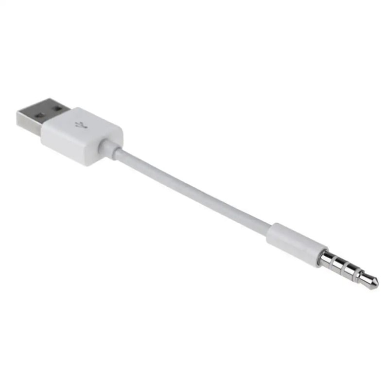 USB 35mm Sync Charger Cable For IPod Shuffle 3rd 4th Gen Data Audio Adapter 5