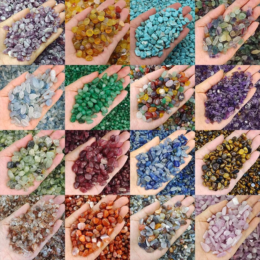 Natural Quartz Crystal Chip Stones For Healing Aquarium Decor Energy Balancing 0