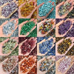 natural quartz crystal chip stones for healing, aquarium decor & energy balancing