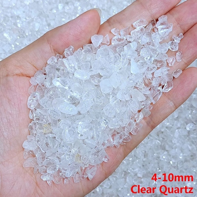 Natural Quartz Crystal Chip Stones For Healing Aquarium Decor Energy Balancing 12