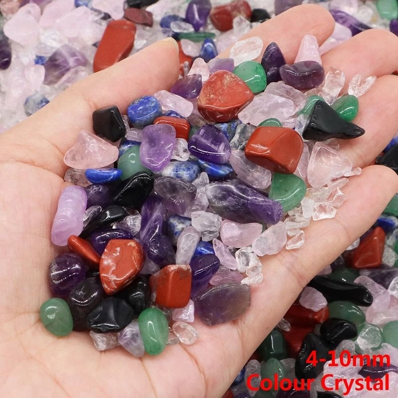 Natural Quartz Crystal Chip Stones For Healing Aquarium Decor Energy Balancing 8